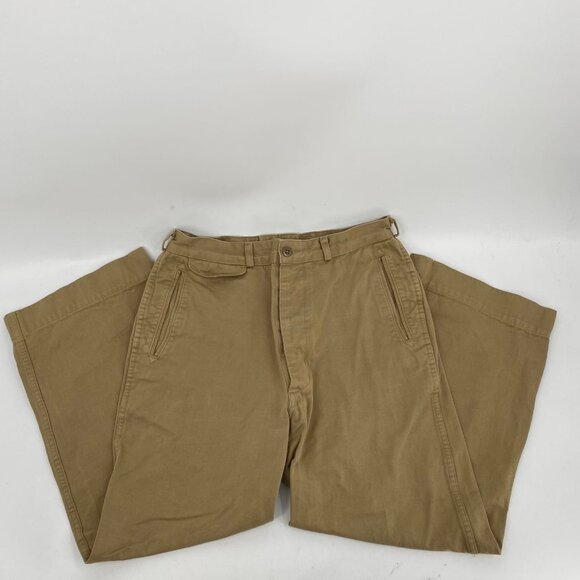 Beige High Rise Athletic Slim Jeans | Size 34 Regular - Picture 6 of 7